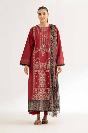 Nishat Linen 3 Piece - Digital Printed Embroidered Suit - 42501988 Online Shopping
